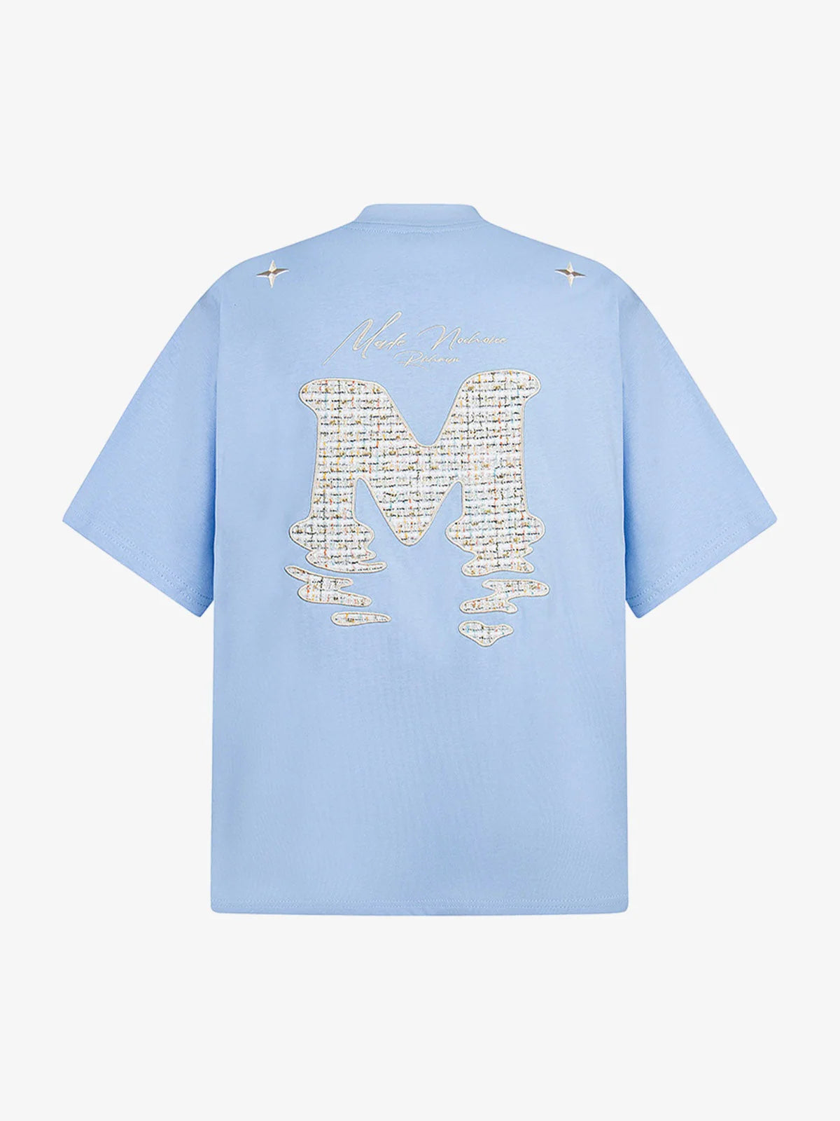 Vintage Patchwork Nakışlı Harfli T-shirt
