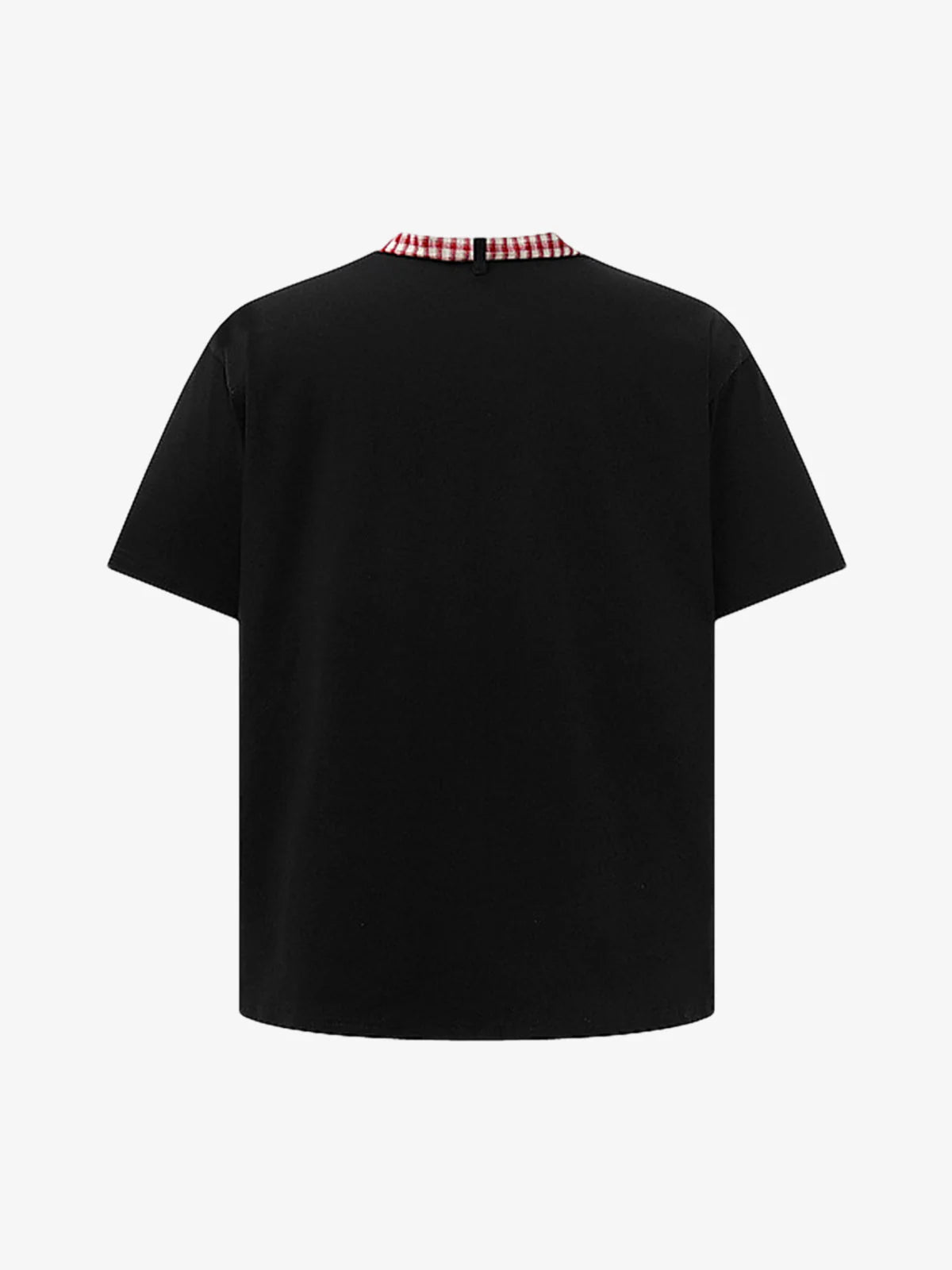 Sokak Kareli Kravatlı Kısa Kollu T-Shirt