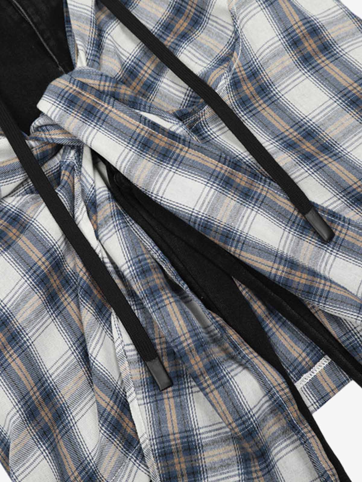 İki Parçalı Ekose Çıkarılabilir Scimitar Jeans