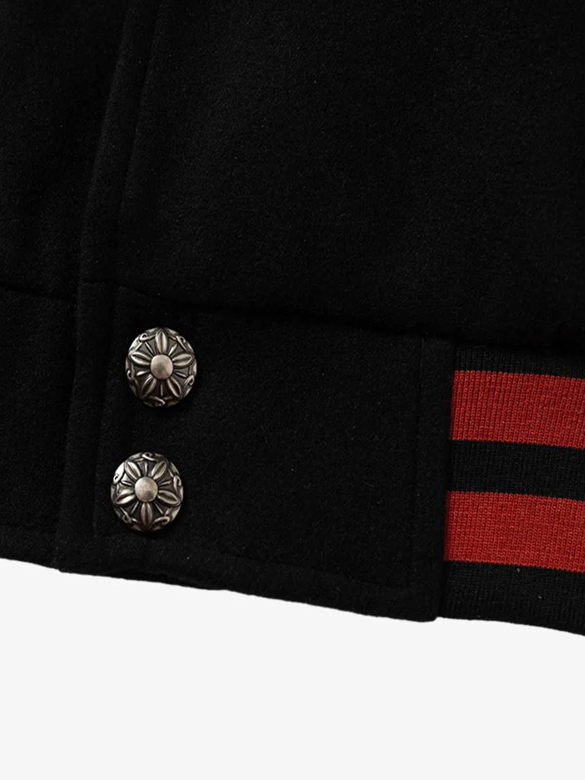 Retro Heavy Design Uçuş Beyzbol Ceketi