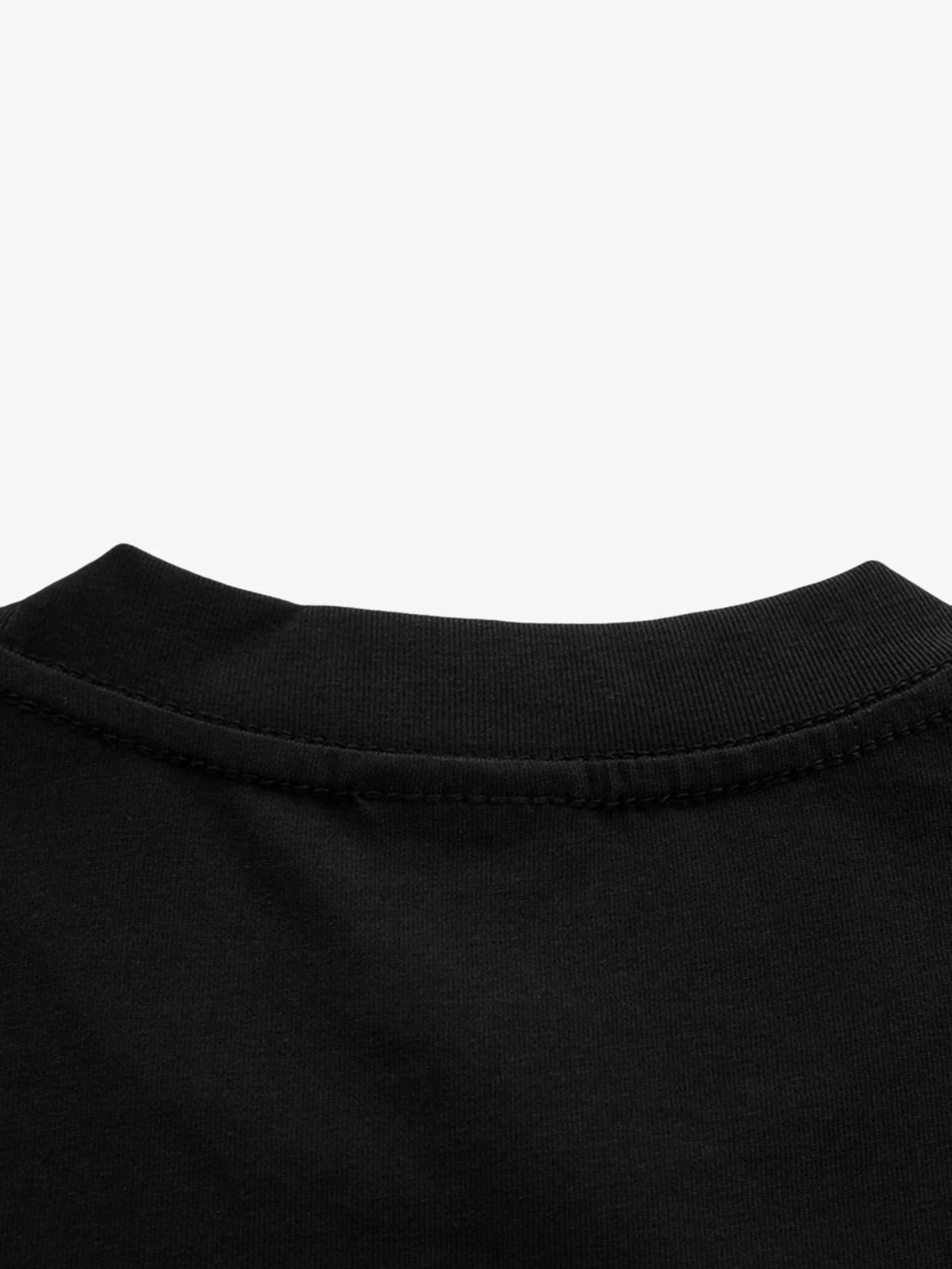 Çiçek Desenli Grafik Baskı T-Shirt