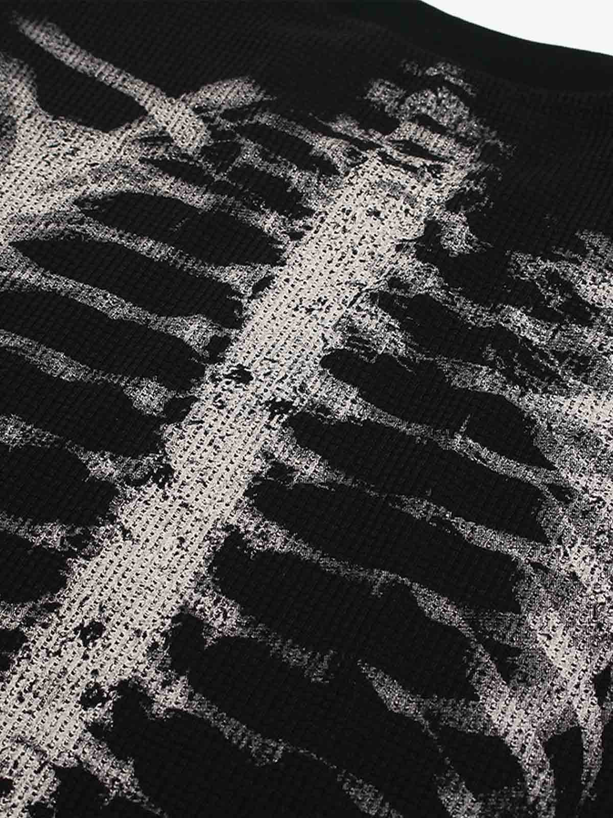 İskelet Desenli T-shirt