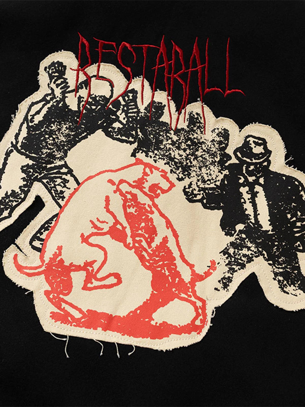Retro Heavy Design Uçuş Beyzbol Ceketi