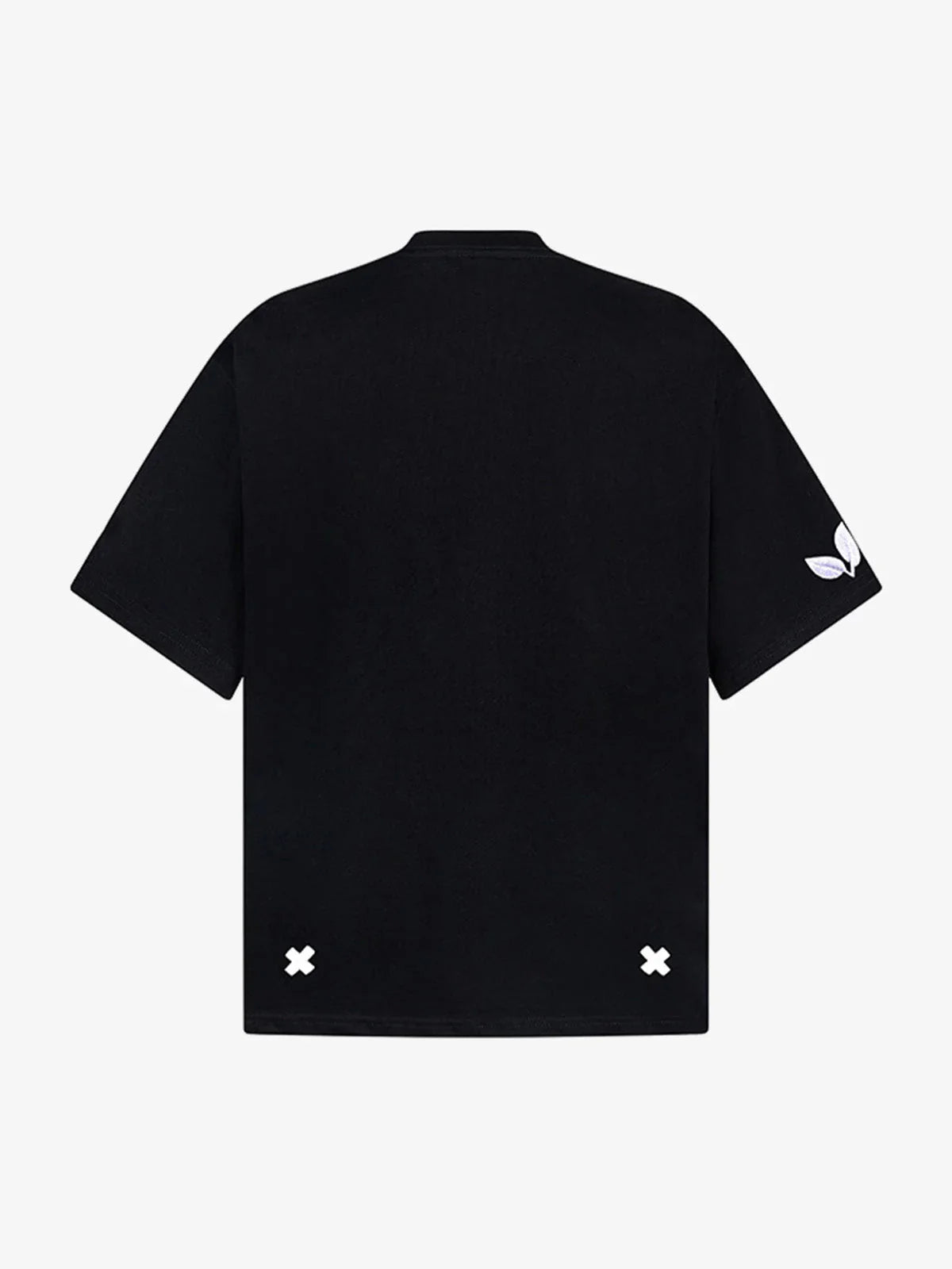 Çiçek Desenli Grafik Baskı T-Shirt