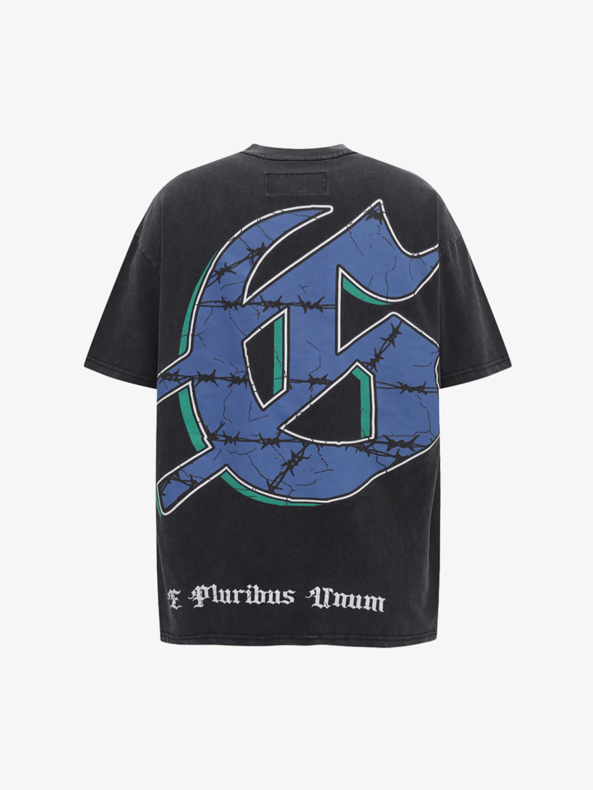 Sokak Retro Kafatası Graffiti Sokak Baskı T-shirt