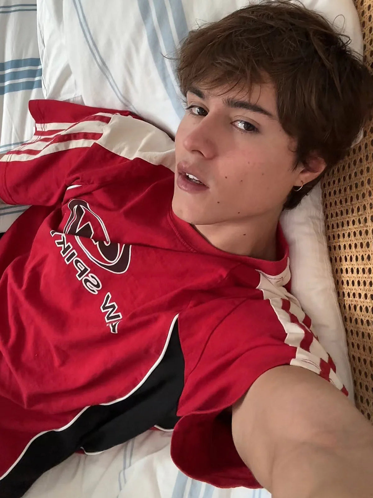Renkli Şeritli Yarış T-shirt