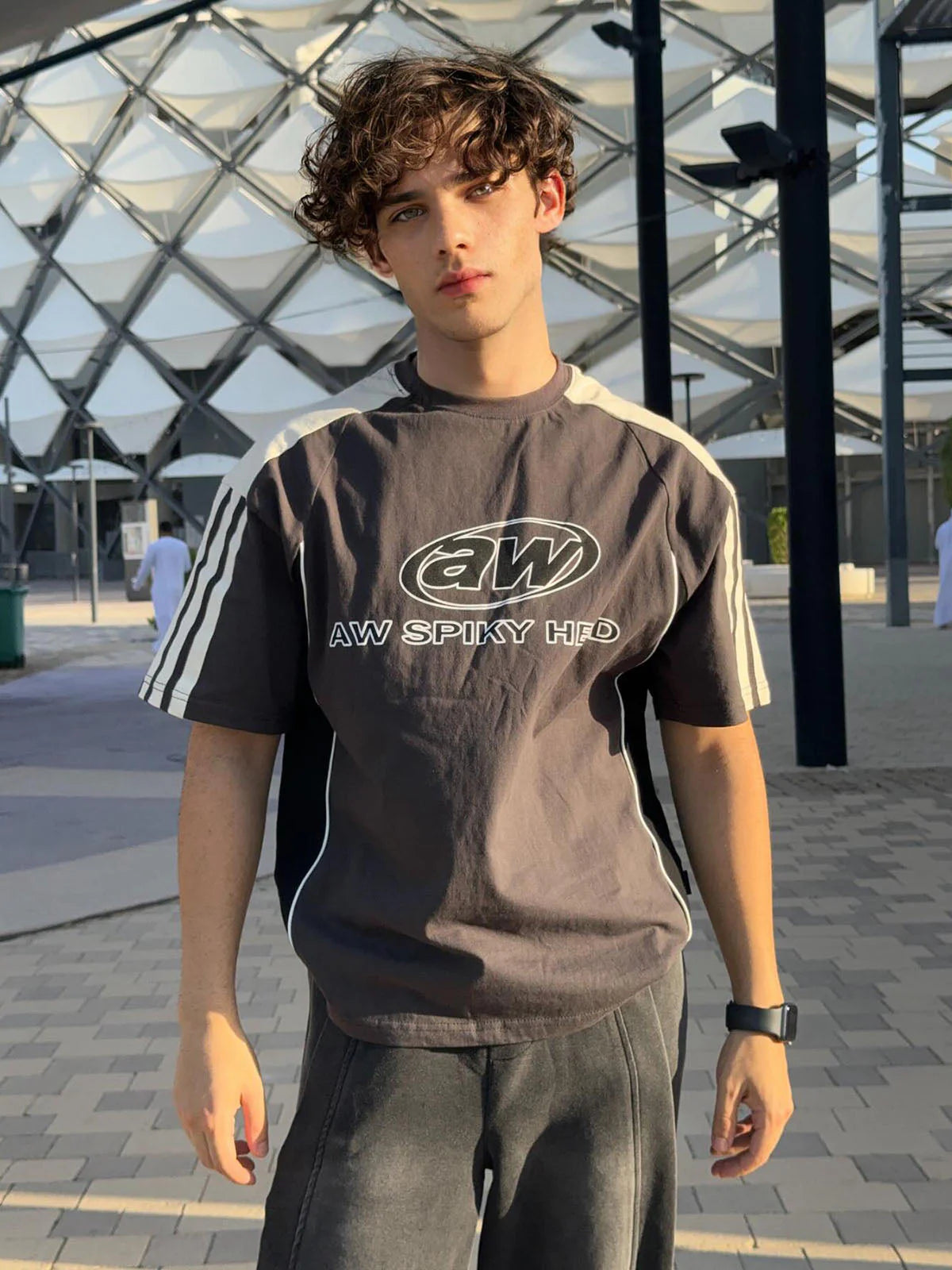 Renkli Şeritli Yarış T-shirt