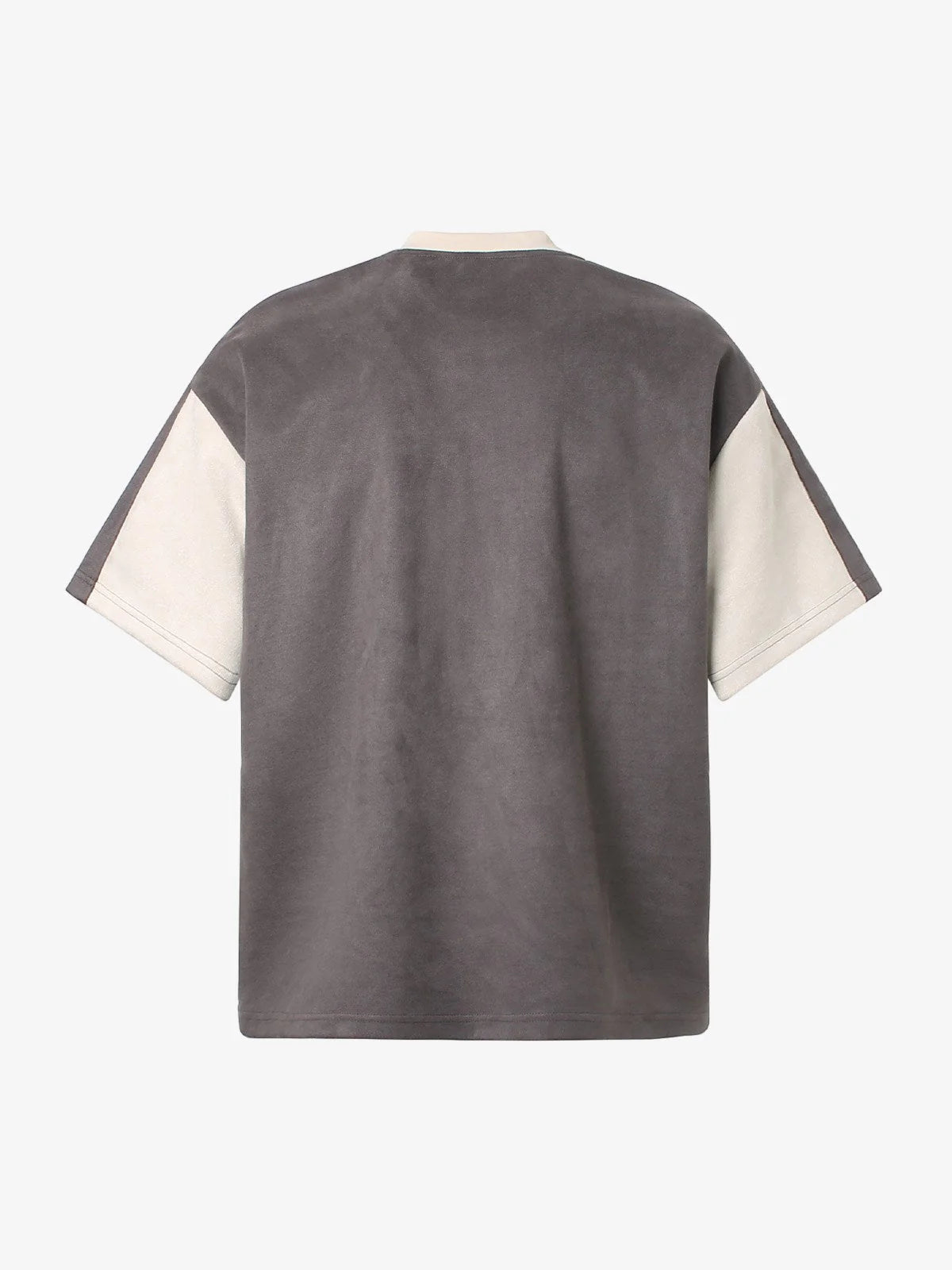 Jersey Dekonstrüktif Kontrast Renkli Dikişli Baskılı T-shirt