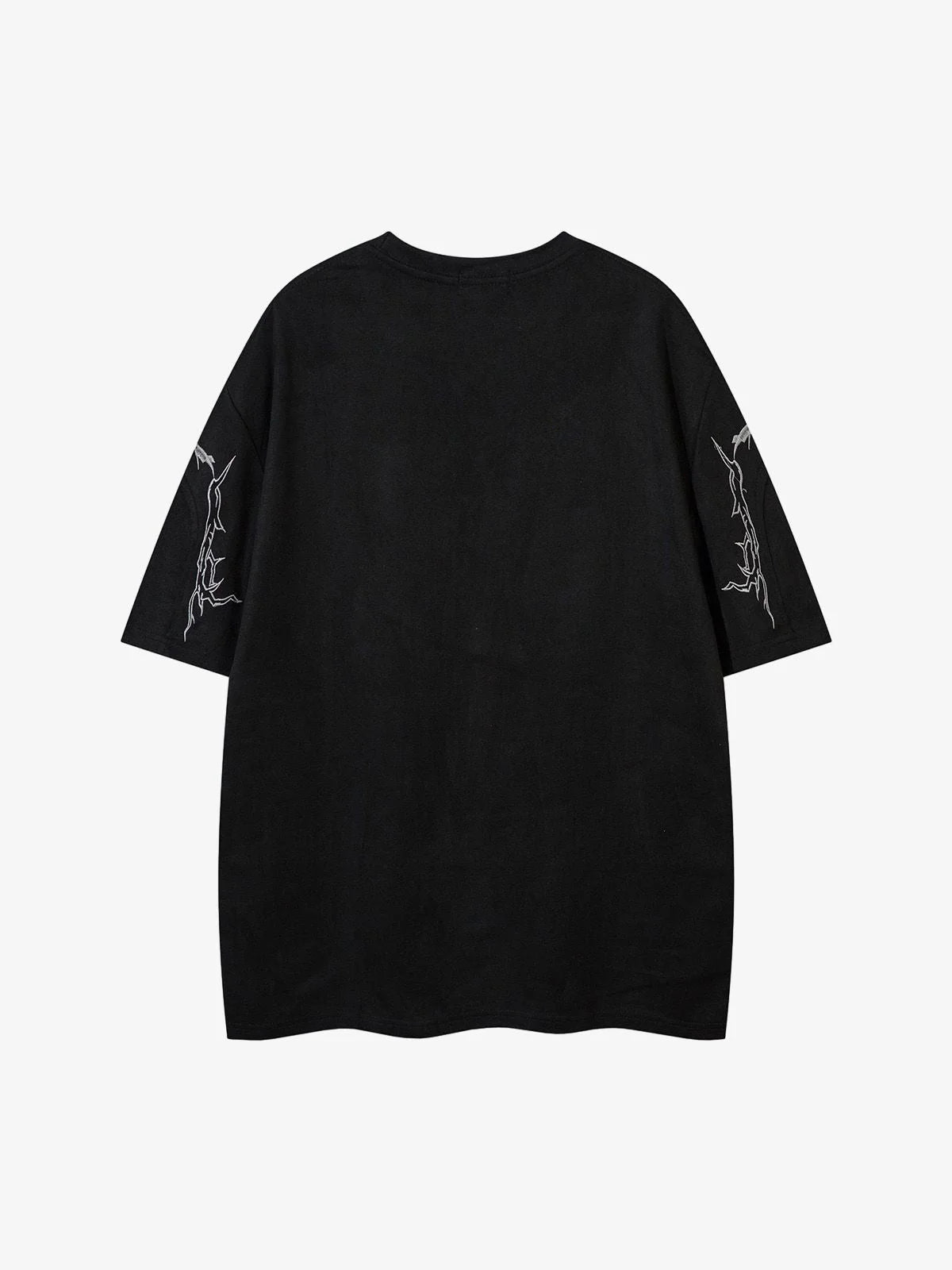 Diken Nakışlı Süet T-Shirt