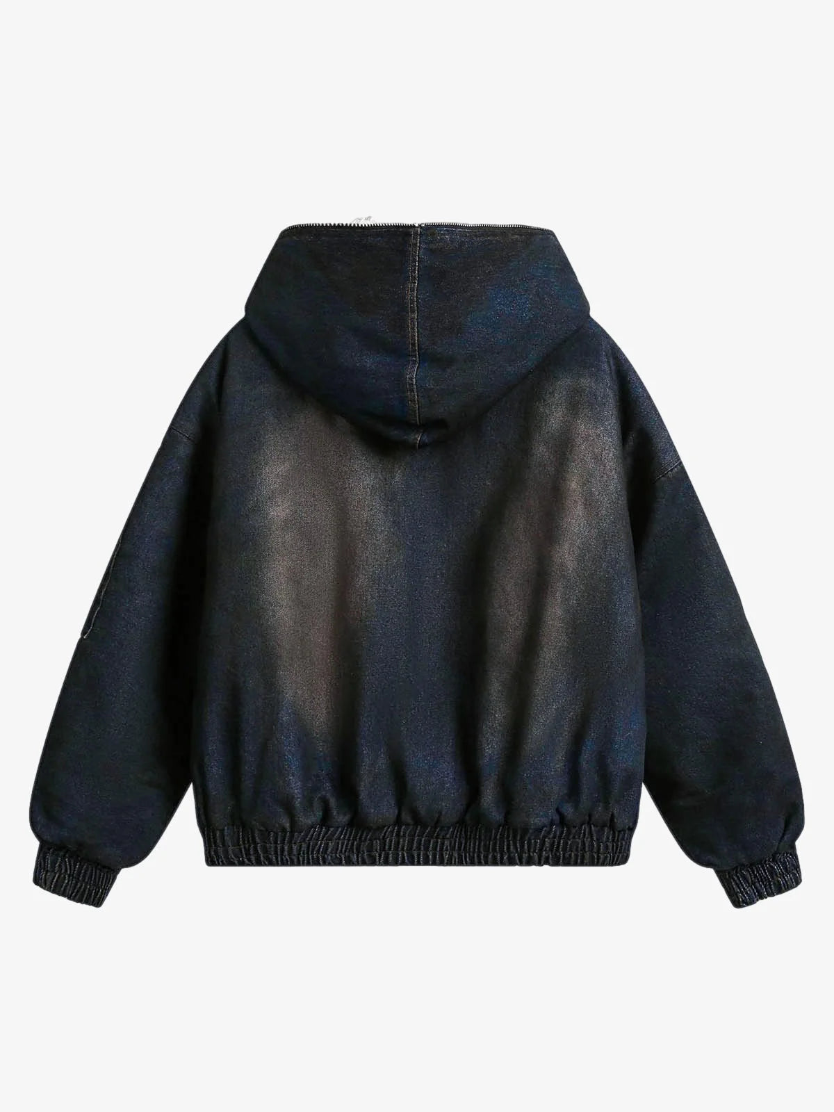 Washed Kürk Kapüşonlu Ceket