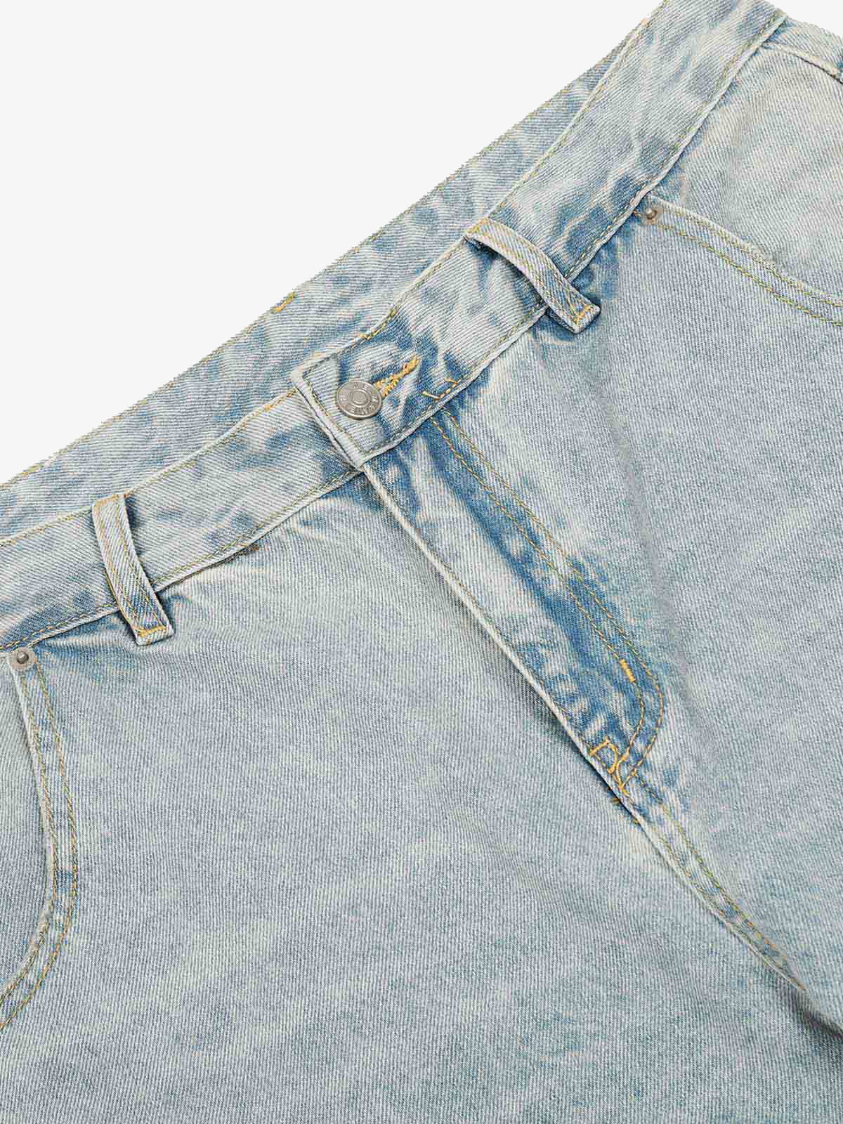 Yıkanmış Eskitilmiş Varil Jeans