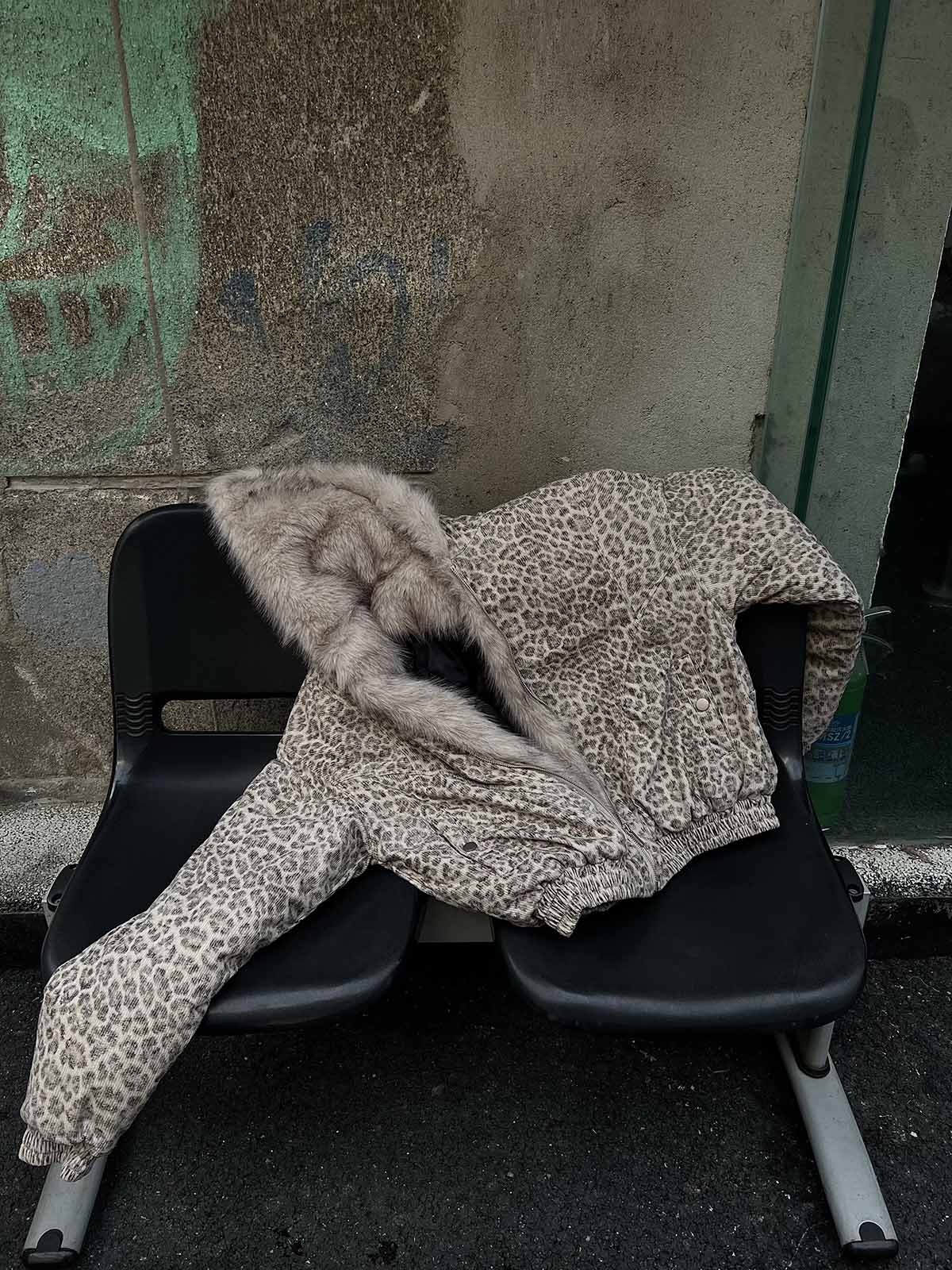 Washed Kürk Kapüşonlu Ceket