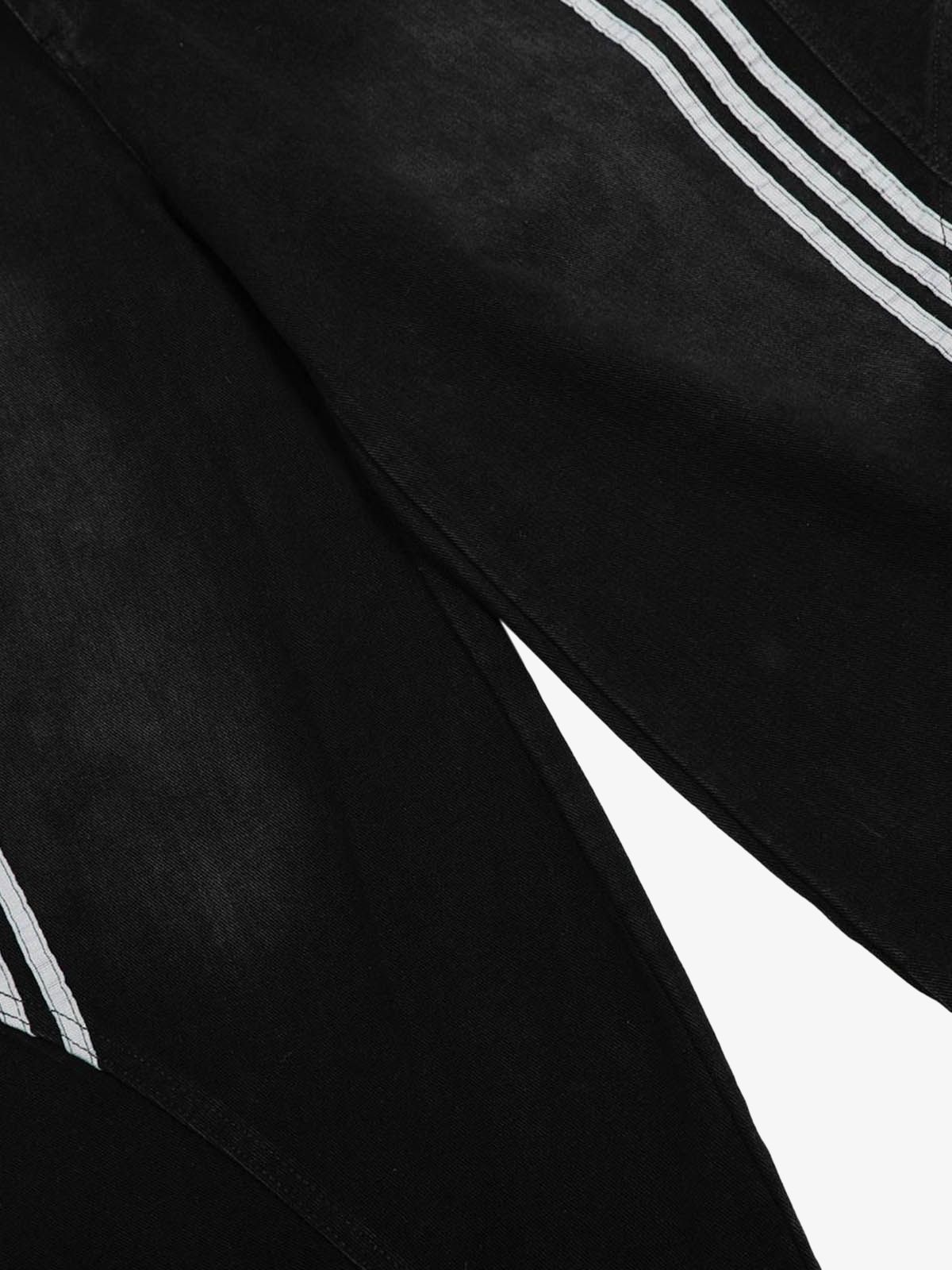 Çizgili Dikişli Barrel Jeans