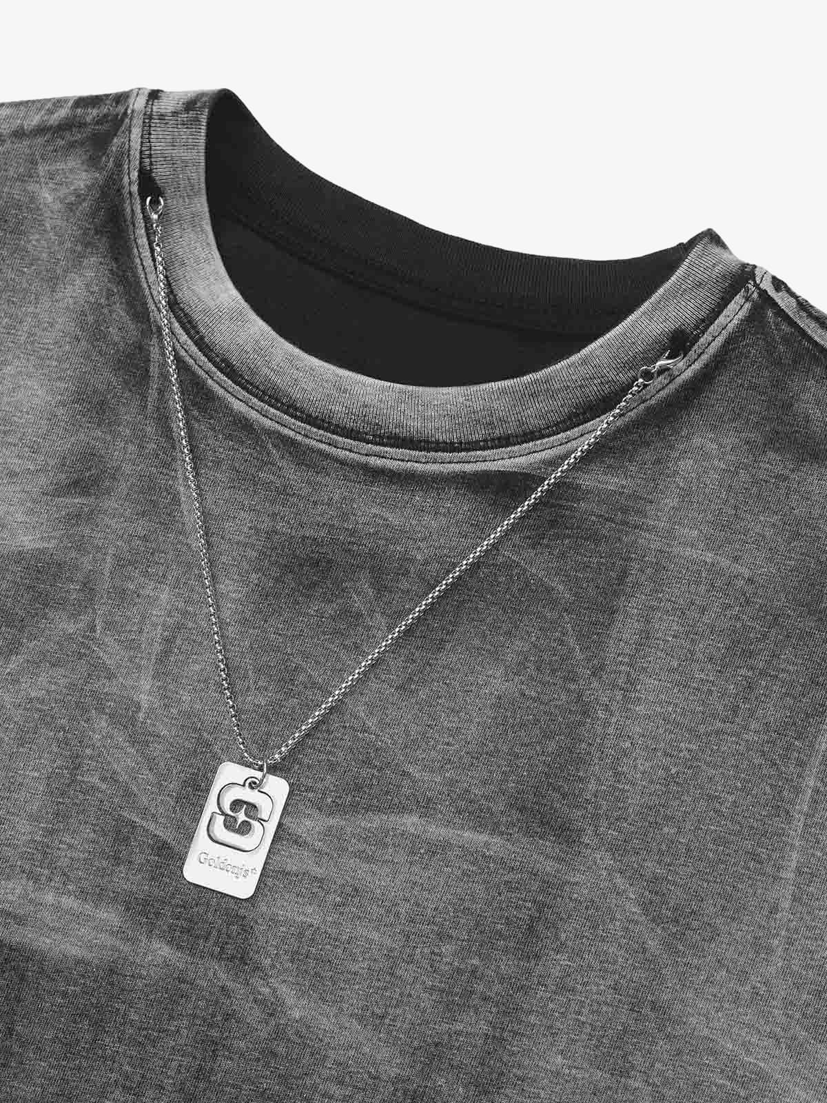 Metal Etiketli Sokak Rap T-Shirt