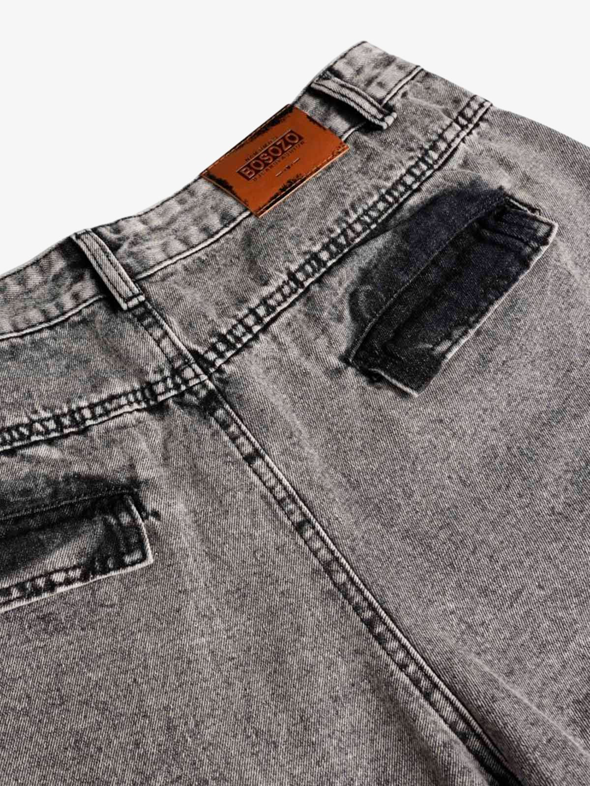 Washed Çok Cepli Kargo Kot Pantolon