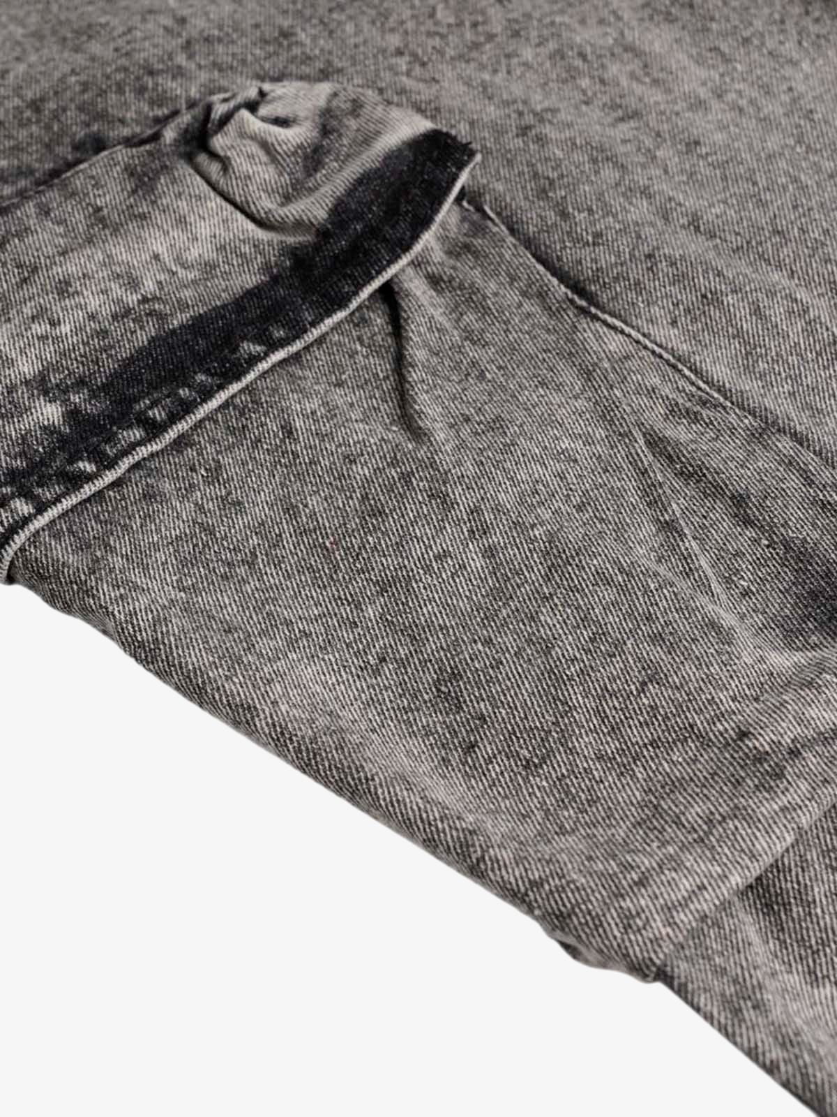 Washed Çok Cepli Kargo Kot Pantolon